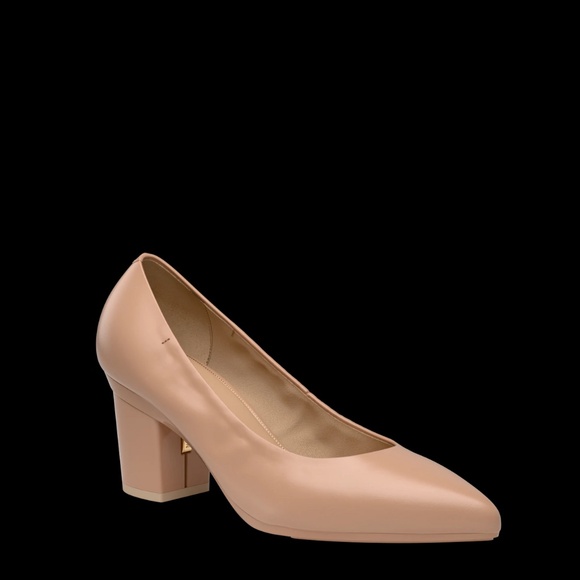 Pashion Footwear - The Pump Wide Width - Latte Leather Flat 1.5" - Picture 5 of 11